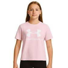UA Tech Mesh SS Girls YS Pink